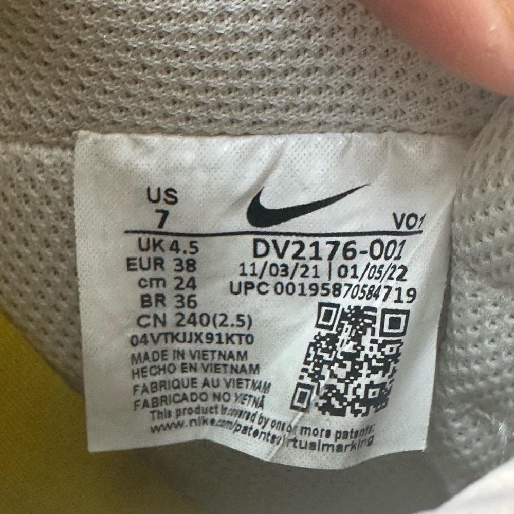 NIKE Court Vision Alta Ltr Size 7 DV2176 001 Phantom/Grey - Picture 11 of 11